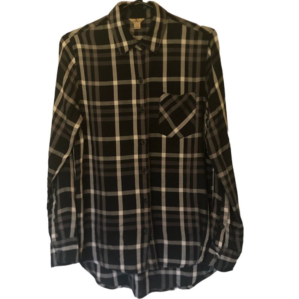 Woolrich button-down plaid blouse sz S